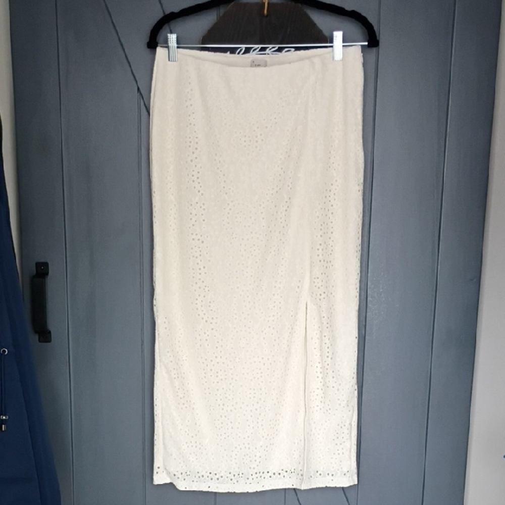 A New Day Cream Pencil Skirt